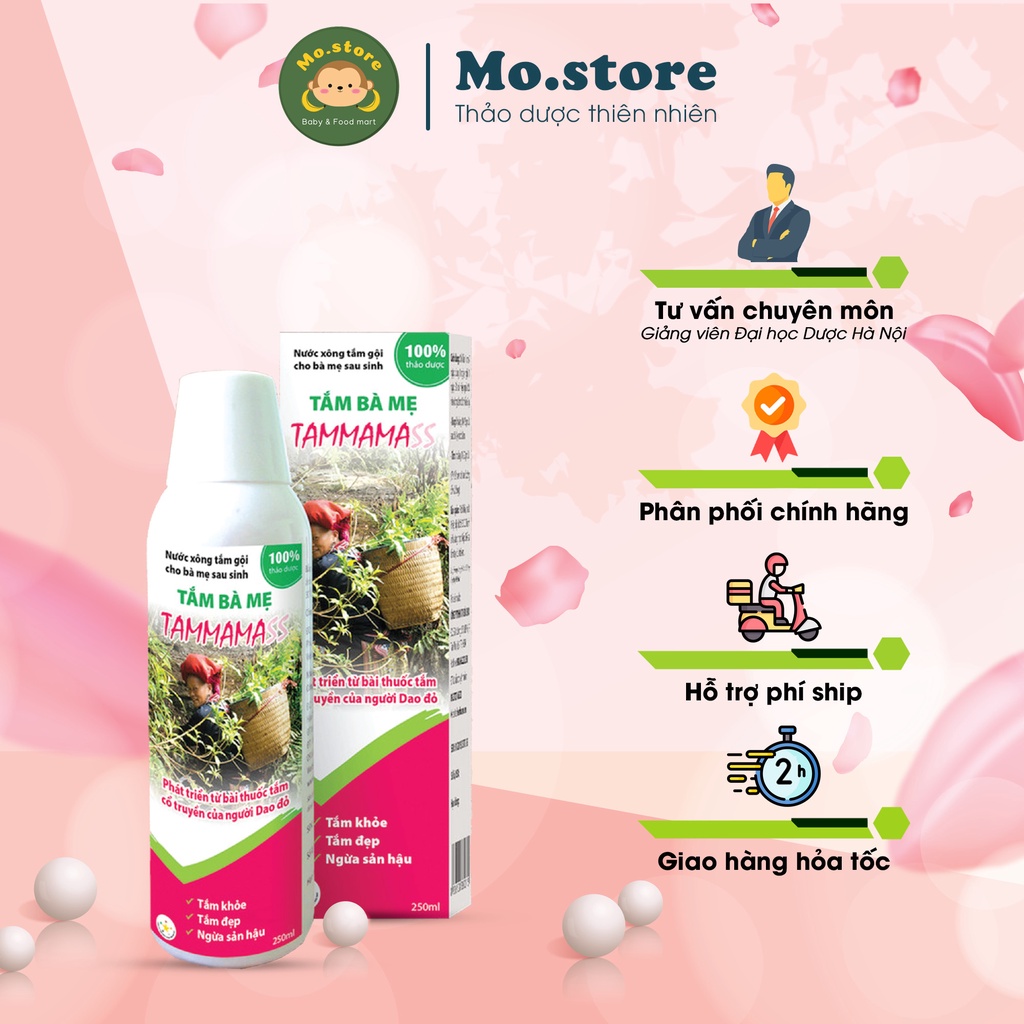 Xông ngâm cho Mẹ sau sinh phục hồi sức khỏe - Lá tắm thảo dược người Dao - ĐH Dược HN - Mostore