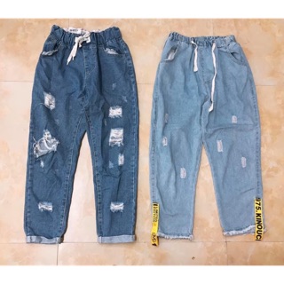 Quần jean cạp chun 2hand