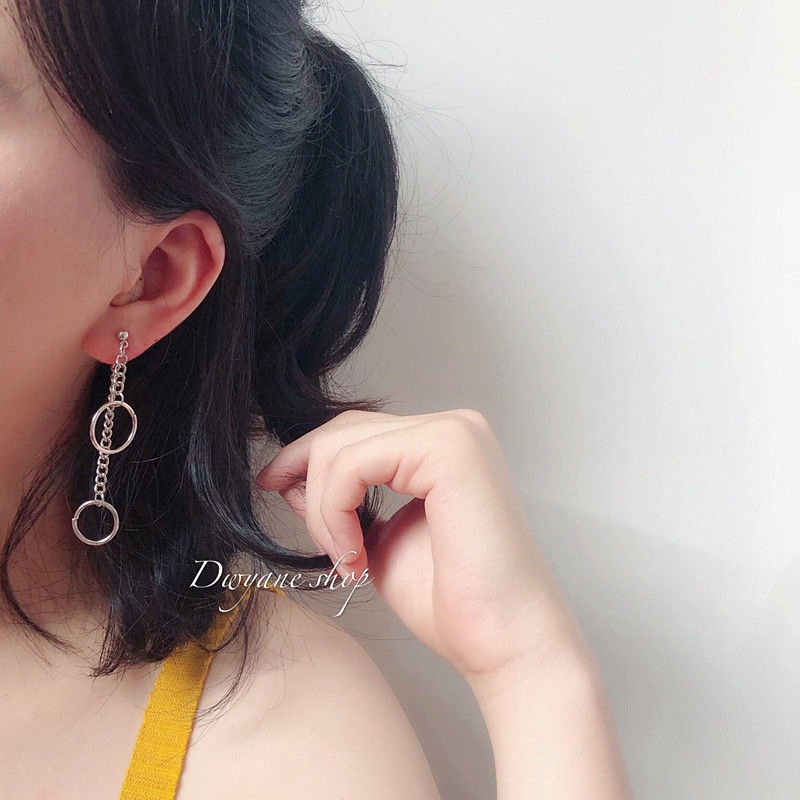 Khuyên Tai Dáng Dài Đơn Giản Cá Tính Phong Cách Hip-Hop