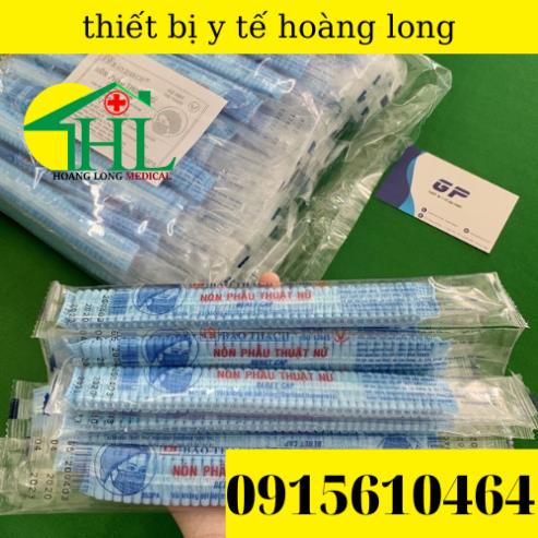 [ Hàng Chính Hãng ] Nón Giấy Y Tế - Nón Con Sâu Bảo Thạch Tiệt Trùng Từng Cái Túi 50 Cái