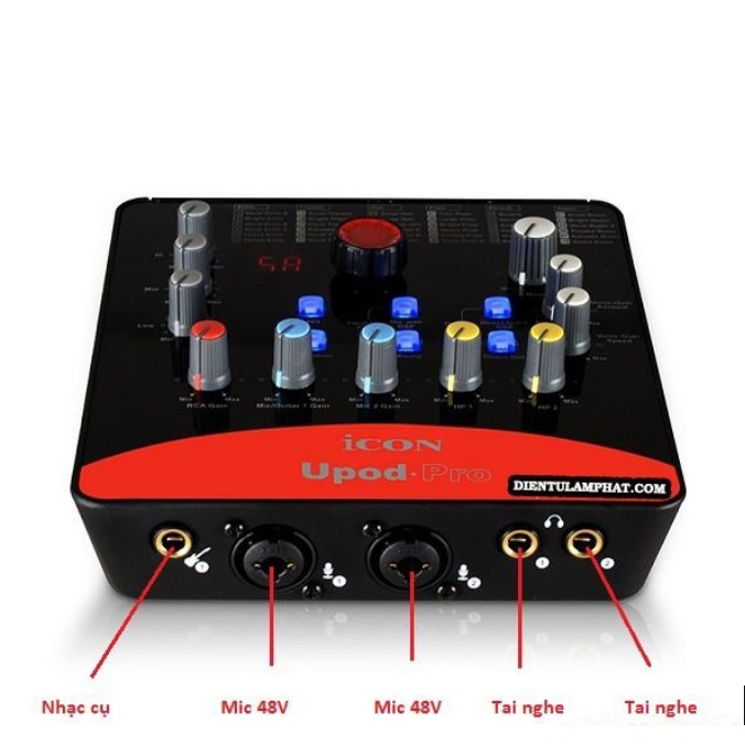 Sound card thu âm, livestream cao cấp Icon Upod Pro