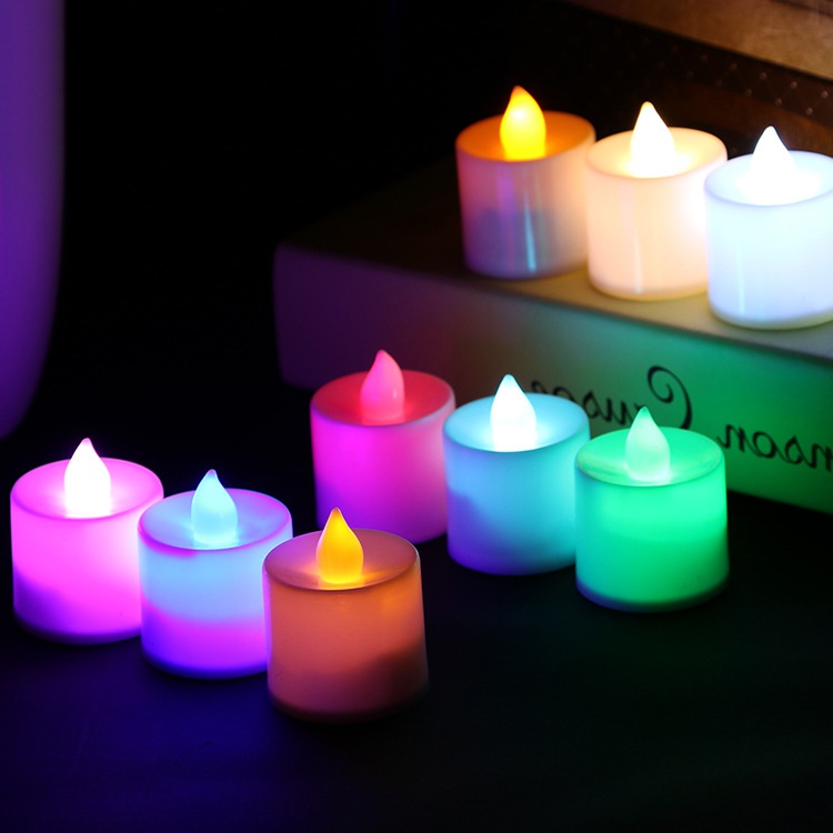 Đèn LED dùng pin kiểu nến không có lửa để trang trí tiệc cưới lễ hội tiện dụng