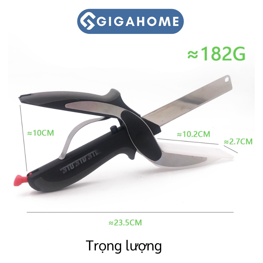 Kéo Cắt Thực Phẩm, Rau Củ Đa Năng GIGAHOME 3in1 Không Cần Thớt 2544