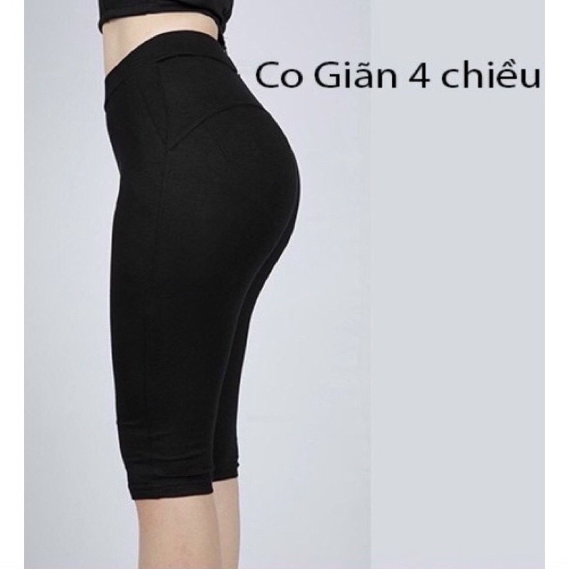 Quần Legging Lửng Ngố, Nâng Mông Cạp Cao , co giãn cực tốt bigsize _ QLG _ Lady
