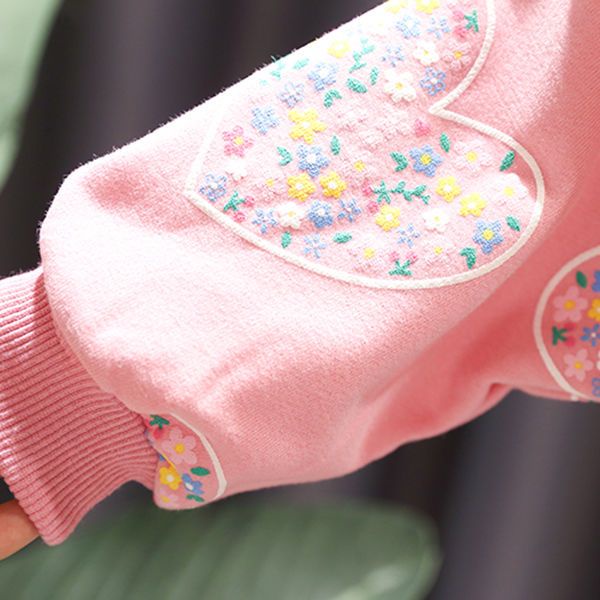 Áo Sweater Cotton In Hoa Phong Cách Nhật Hàn Thời Trang Mùa Thu Mới Cho Bé Gái 1-5 Tuổi