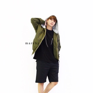 MARCHY - Army Green Bomber - Áo khoác