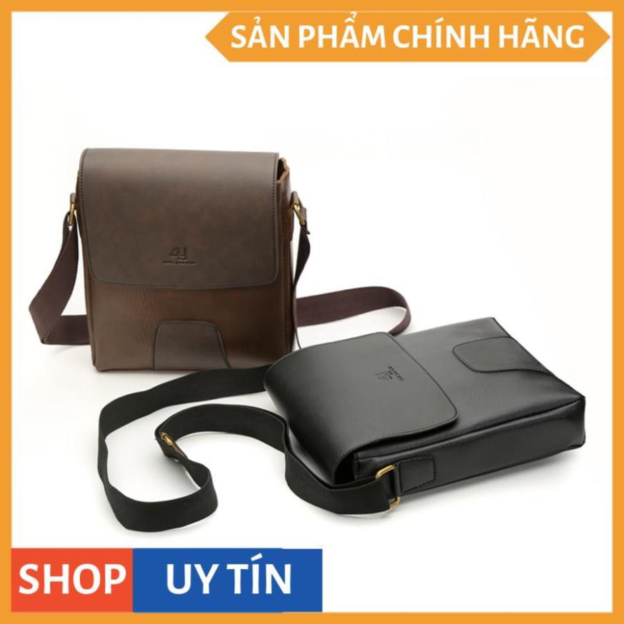 Túi Đeo Chéo Nam 4U Thời Tang D267 (đen -nâu) | BigBuy360 - bigbuy360.vn