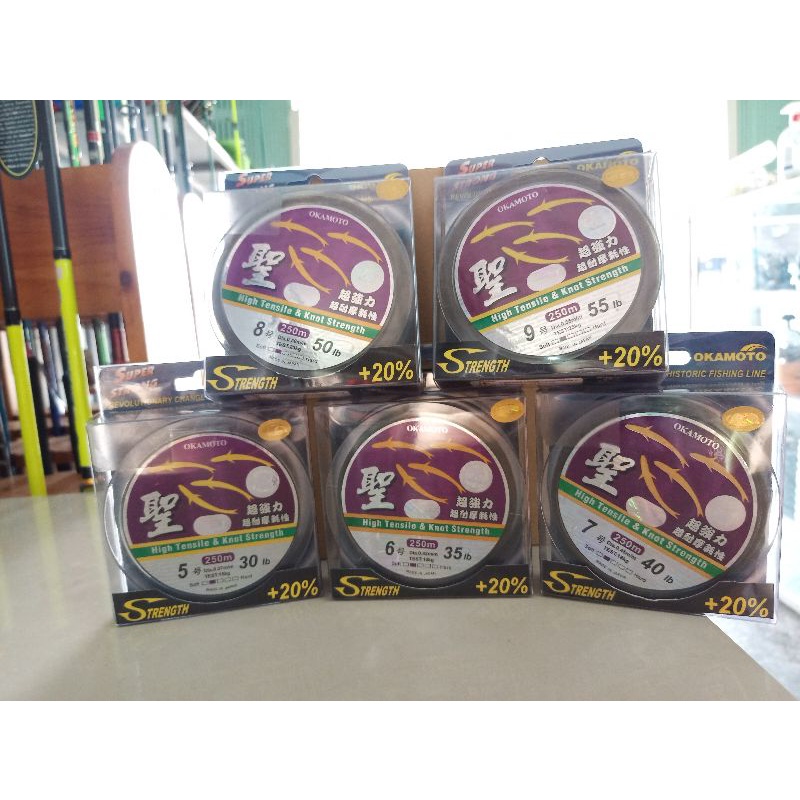 CAM KẾT CHÍNH HÃNG -DÂY 4 CON CÁ  OKAMOTO 250M LOẠI 1-HÌNH ẢNH SHOP CHỤP THẬT 100%