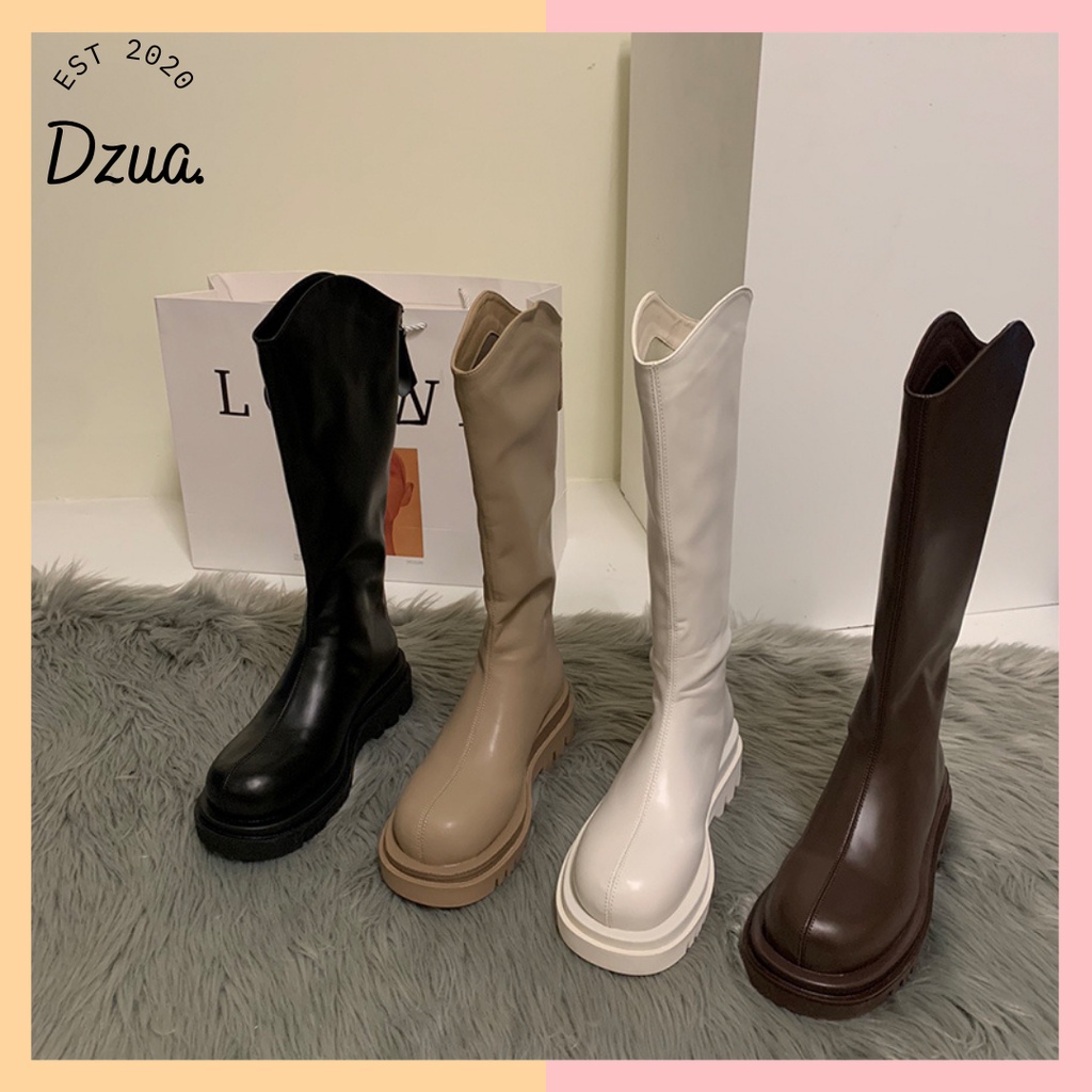 GIÀY BỐT ULZZANG CAO KHÓA KÉO ĐẾ CAO 5 CM