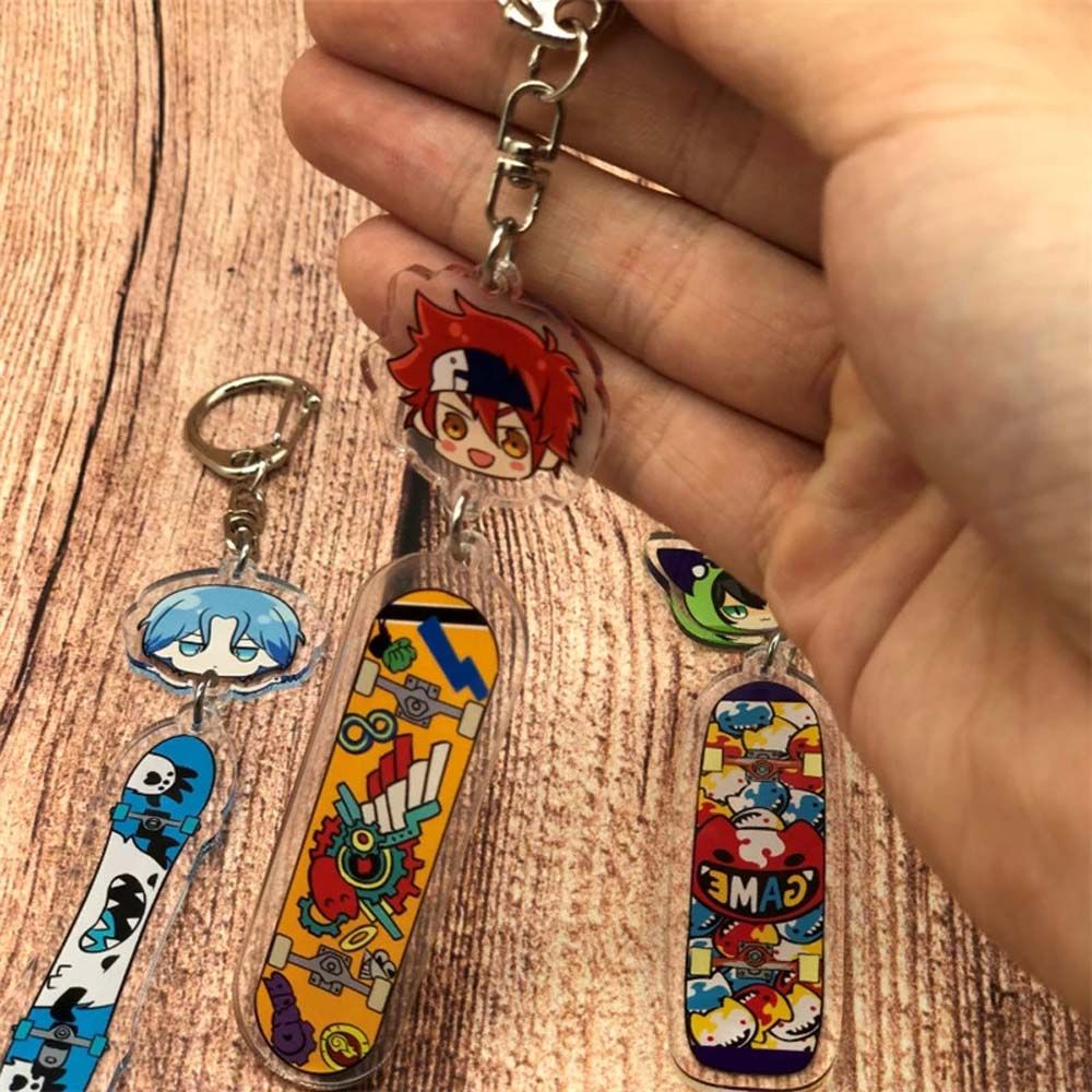 Aaron1 Móc Chìa Khóa Hai Mặt Bằng Acrylic Họa Tiết Hoạt Hình Anime Sk8