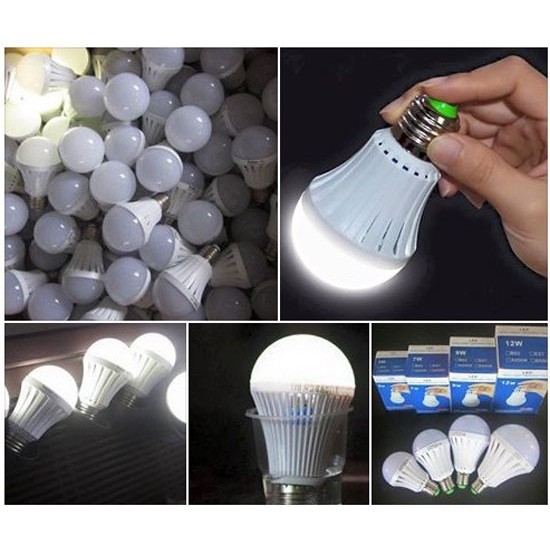 BÓNG ĐÈN LED TÍCH ĐIỆN 12W (GIÁ RẺ CỰC CỰC ĐỈNH)