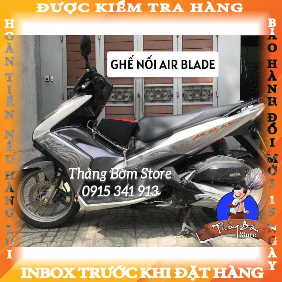 Ghế ngồi xe máy cho bé Airblade, PCX... ghế nối yên cauly