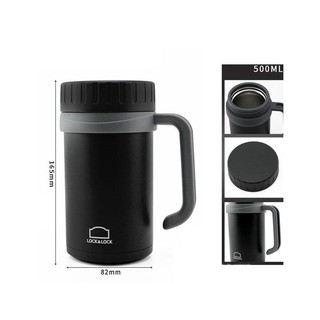 Ca Giữ Nhiệt Basic Table Mug Lock&Lock LHC9002B (500ml) Màu Đen