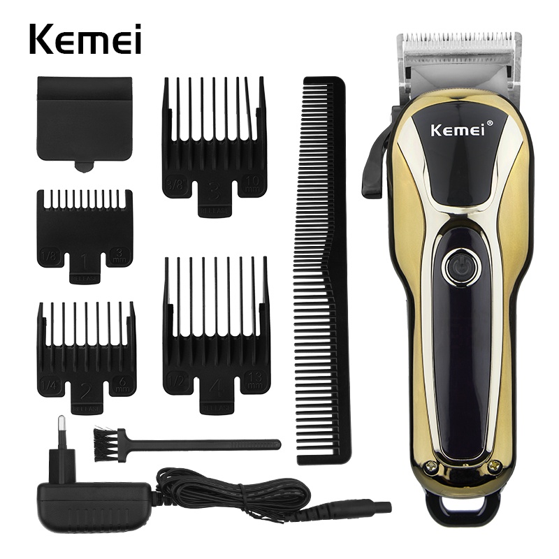 Tông đơ cắt tóc Kemei KM-1990 có màn hình LCD chuyên dụng tiện lợi