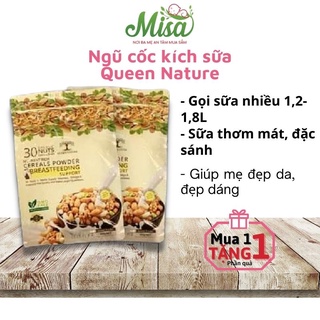 Combo 2 Bịch Ngũ Cốc Lợi Sữa Queen Nature 800gr, Thơm Ngon, Giàu Dinh Dưỡng ,Dễ Uống  Sữa Mẹ về Nhiều Hơn,Đặc,Thơm Hơn