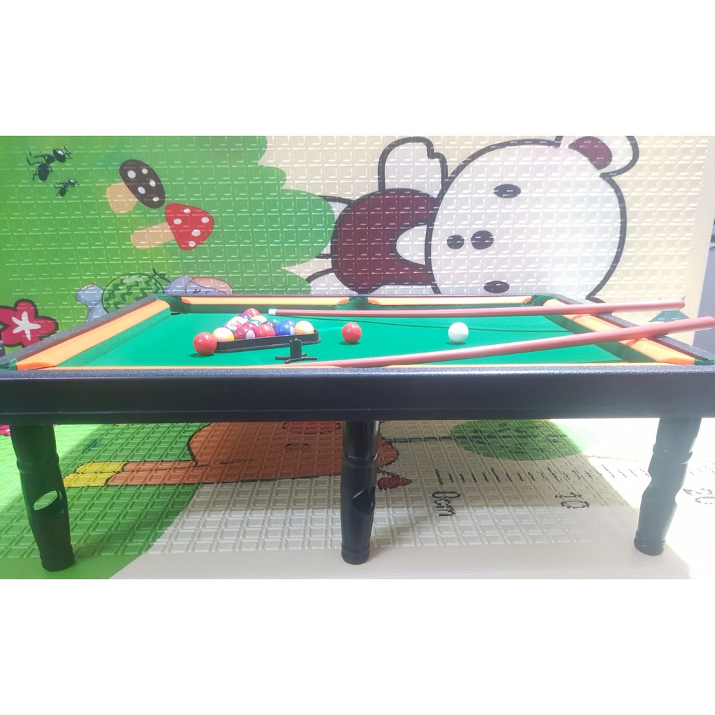 (Freeship đơn 50k) Trò chơi đánh bi-a 19 trái bóng, lớp nỉ siêu đẹp, có 6 chân bàn, tặng kèm khuôn xếp bóng siêu bền