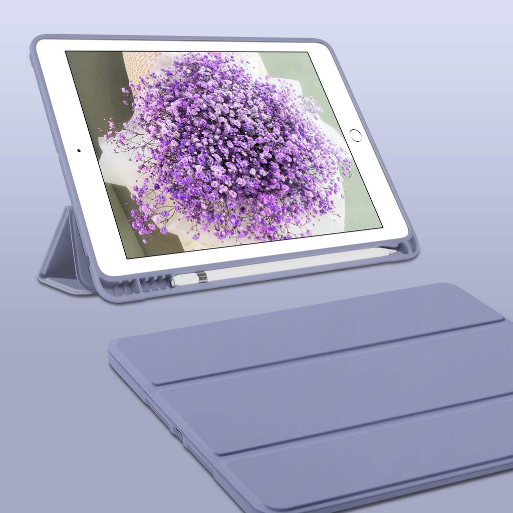 Bao da iPad thông minh cho máy tính bảng iPad gen8 10.2 air4 10.9 pro 10.5  air4 10.9 pro11 air2 air1 gen6 gen5 9.7 air3 mini5 mini4 có khe đựng bút