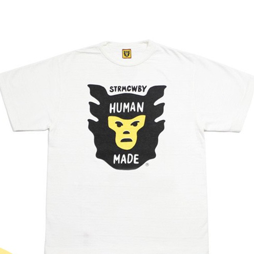 Áo Thun Tay Ngắn In logo human made 19ss Thời Trang Cho Cặp Đôi