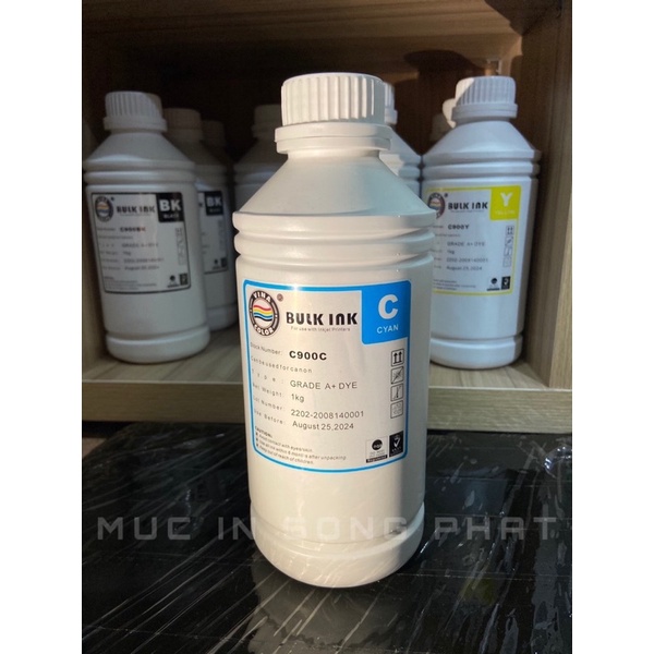 Mực nạp, mực bơm máy in phun CA/HP  Bulk ink loại 1 lít