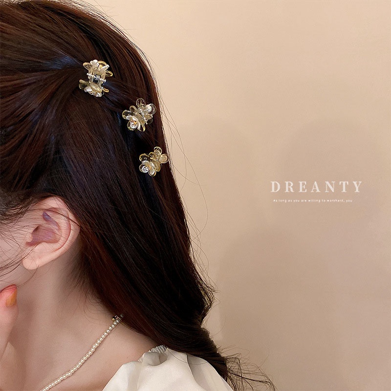 Kẹp Tóc Nhỏ Bằng Kim Loại Họa Tiết Hình Học Phong Cách Mới Cho Nữ