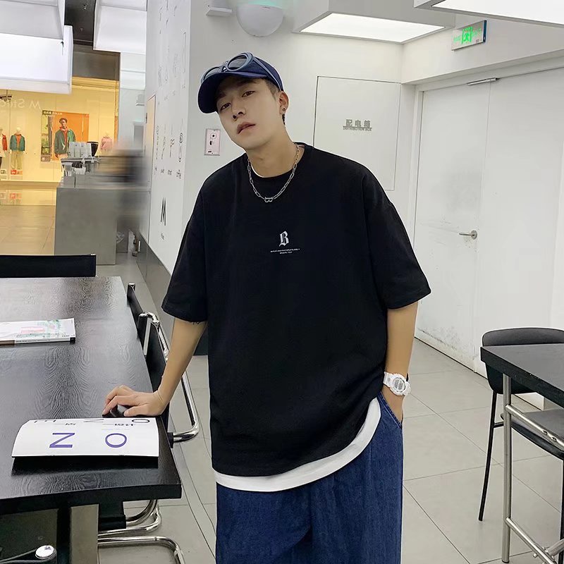 Áo Thun Nam Tay Ngắn In Chữ Thời Trang Trẻ Trung