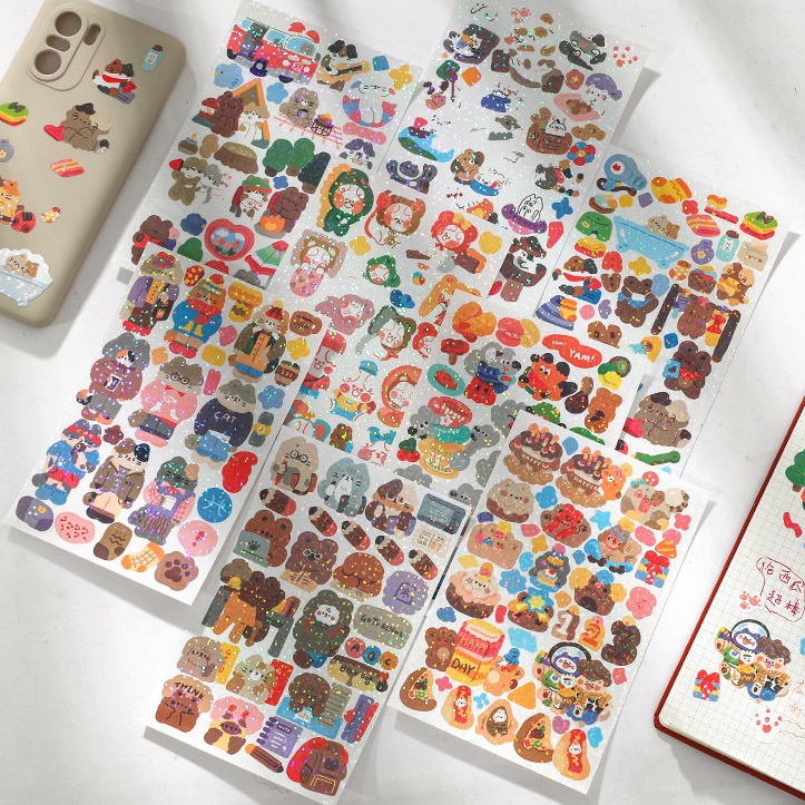 Tấm Giấy Dán Trang Trí Họa Tiết Hoạt Hình Dễ Thương