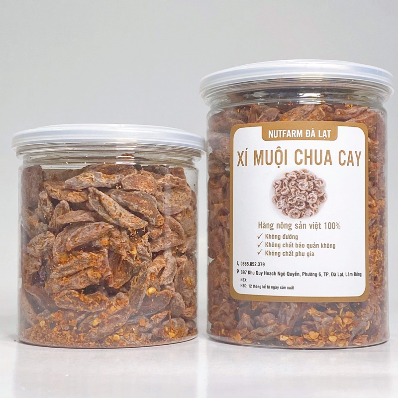 250Gr XÍ MUỘI CHUA CAY KHÔNG HẠT | NUTFARM ĐÀ LẠT | TRÁI CÂY SẤY KHÔNG ĐƯỜNG | ĐẶC SẢN ĐÀ LẠT