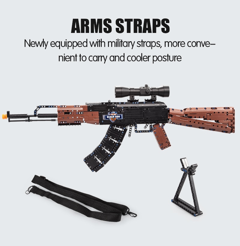 Đồ chơi Lắp ráp Mô hình Cada C61009 SWAT Military WW2 Weapon AK47