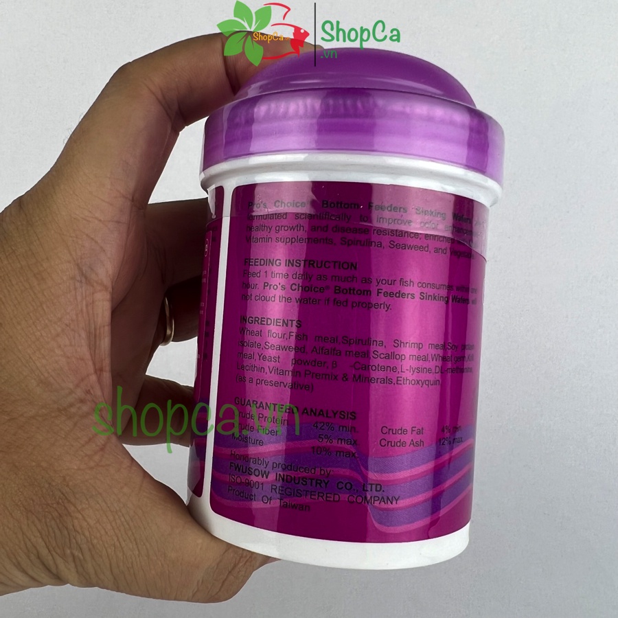 Thức ăn cá tầng đáy, cám cá chuột BOTTOM 72gr  -Thức ăn cho cá cảnh giá rẻ