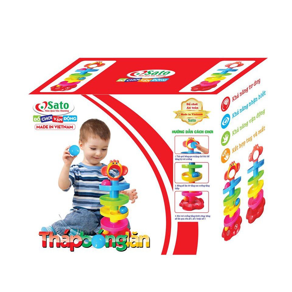 THẢ BÓNG BÉ YÊU_THÁP BÓNG LĂN