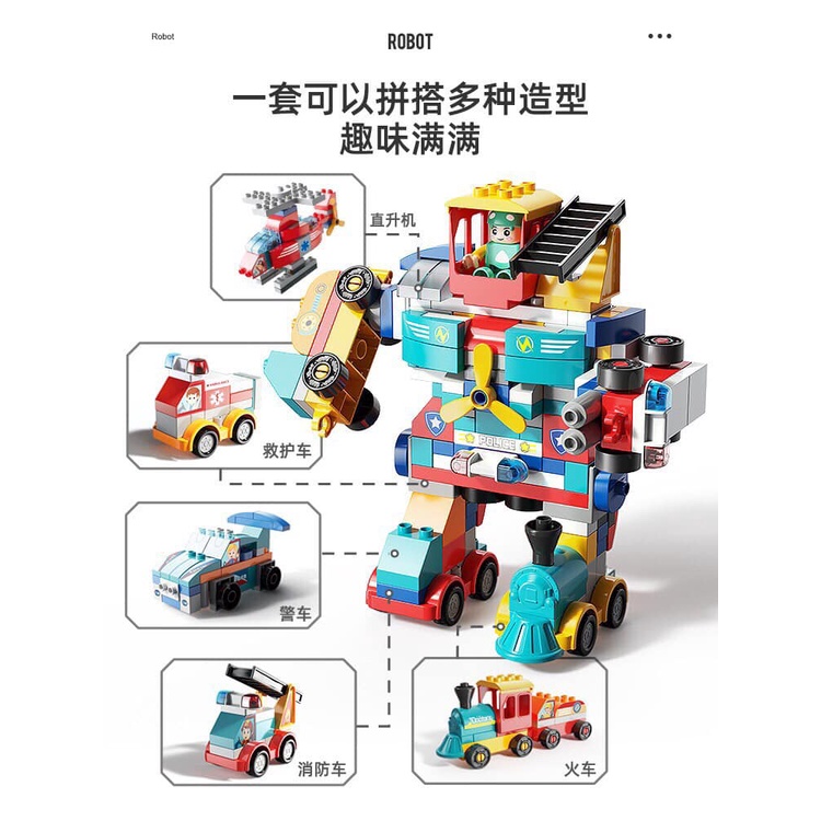 ĐỒ CHƠI LEGO DUPLO ROBOT BIẾN HÌNH 195 CHI TIẾT