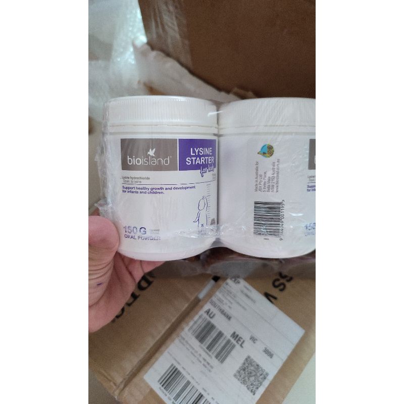 Bột  Lysine BioIsland phát triển chiều cao cho bé từ 6 tháng tuổi