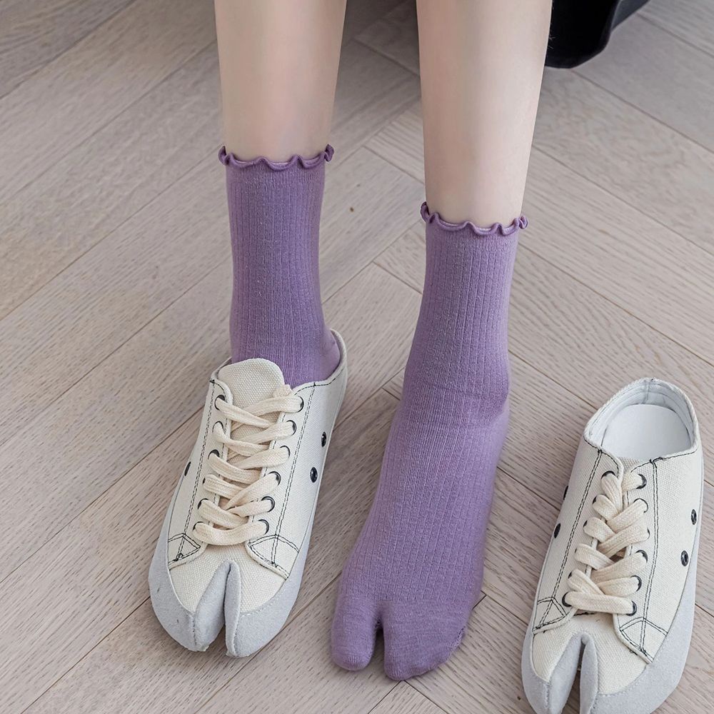 Vớ cotton hai ngón thoáng khí thoải mái nhiều màu tùy chọn thời trang cho nữ