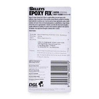 Keo dán 2 thành phần Epoxy Fix SELLEYS
