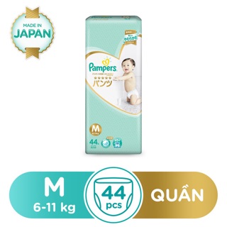 Tã quần Pampers nội địa Nhật Bản : M44, L34, XL30