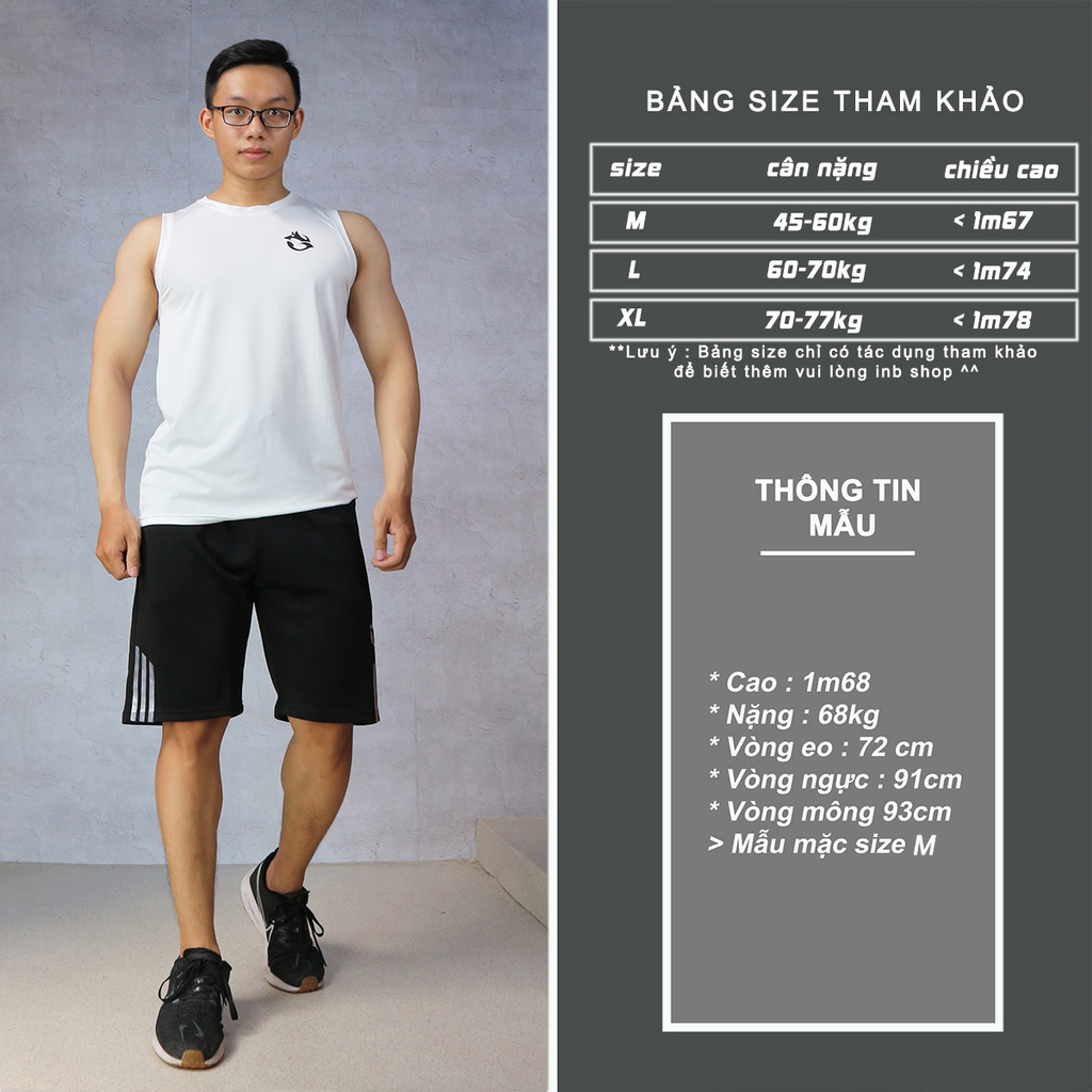 Bộ đồ sát nách thể thao bộ ba lỗ tanktop nam the fox