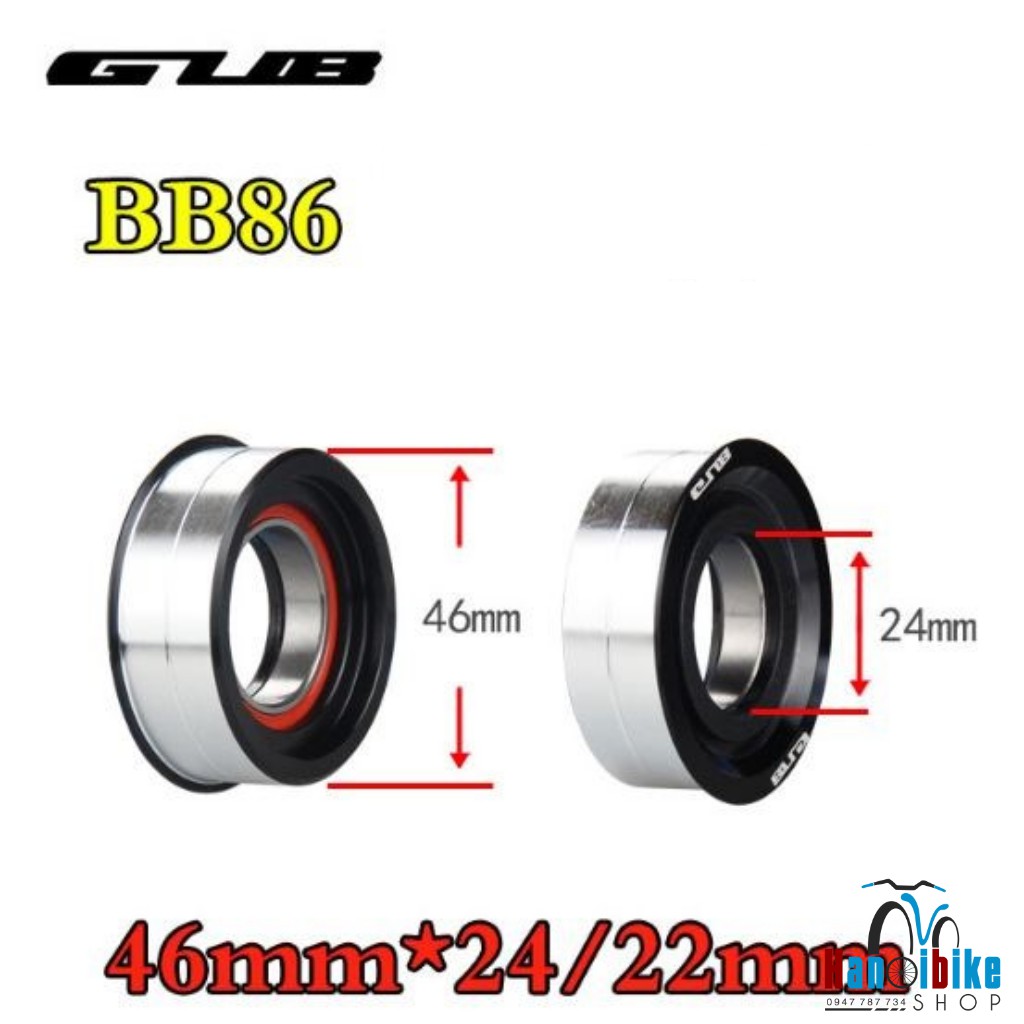 BB ép xe đạp Gineyea 30RF 46*46mm /68-73m loại bằng mặt khung