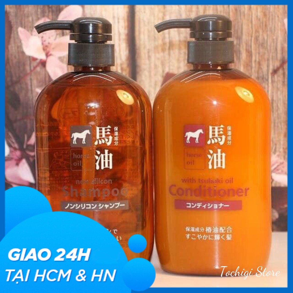 Dầu gội xả mỡ ngựa Horse Oil Nhật Bản