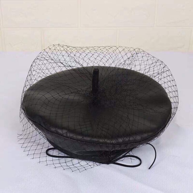 Nón nồi phối lưới phong cách hàn quốc