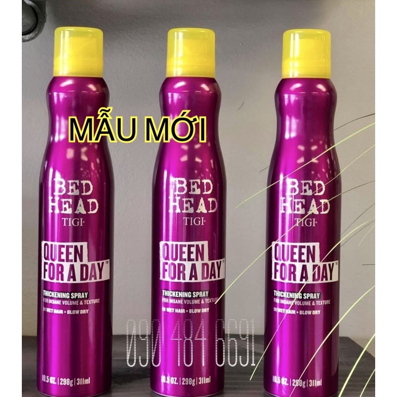 XỊT TẠO PHỒNG TIGI BED HEAD SUPERSTAR QUEEN FOR A DAY 311ML