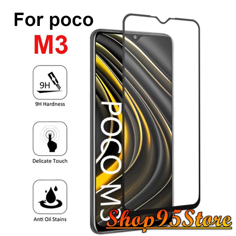 Cường Lực Full màn Cho Xiaomi Poco M3 thế hệ mới