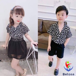Mẫu áo sơ mi ngắn tay Hàn Quốc cao cấp cho trẻ em nam nữ đẹp giá rẻ TAKANO SM001