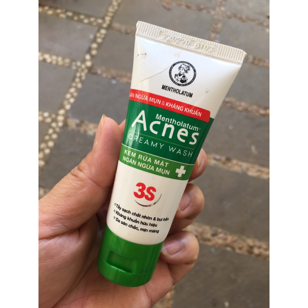 25g_Acnes Creamy Wash – Kem rửa mặt ngăn ngừa mụn