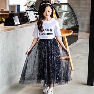 Chân váy dài tiểu thư cho bé size đại