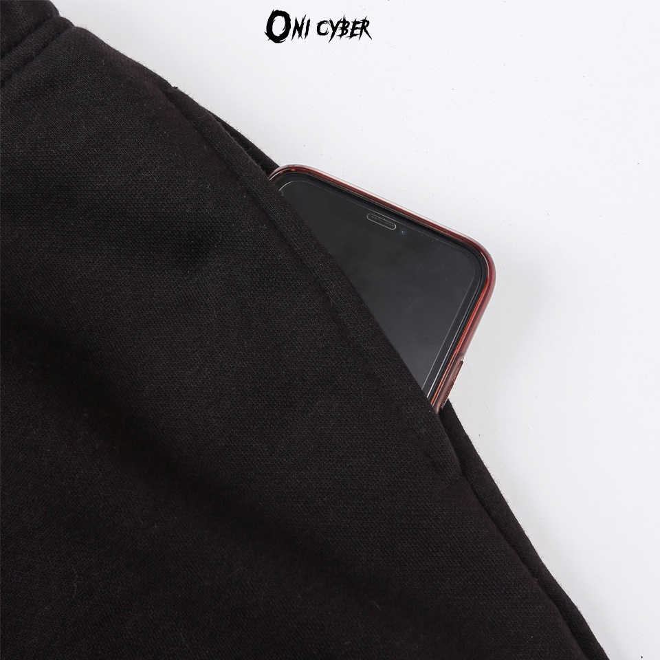 Quần đùi Unisex ONI CYBER dày dặn, Quần Local Brand phong cách hiphop chất mặc thoải mái in hình đơn giản QONI04 | BigBuy360 - bigbuy360.vn
