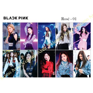 Set sticker rose - 1 mẫu black pink hình dán