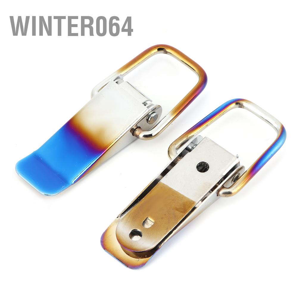 Kẹp Khóa Móc Xe Tải Thao Tác Nhanh Bằng Sắt Màu Trắng Xanh Dương