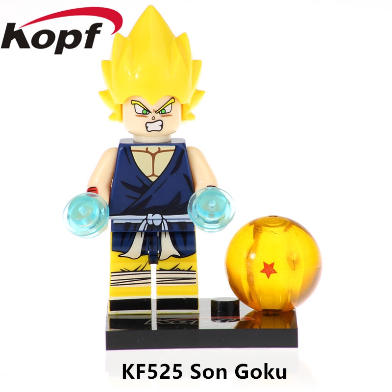 Khối lego hình nhân vật Son Goku Dragon Ball đồ chơi dành cho trẻ em KF6040