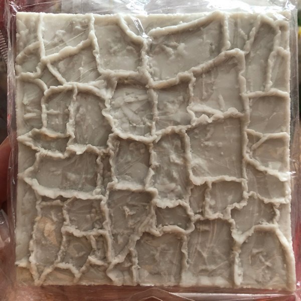 Miếng silicon vân sỏi đá trắng (10*10cm)