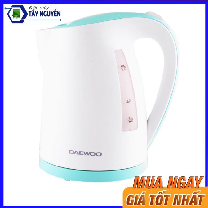 Bình Đun Siêu Tốc 2 Lớp Daewoo DEK-D6500  - Thân nhựa PP ruột inox 304 - Hàng mới